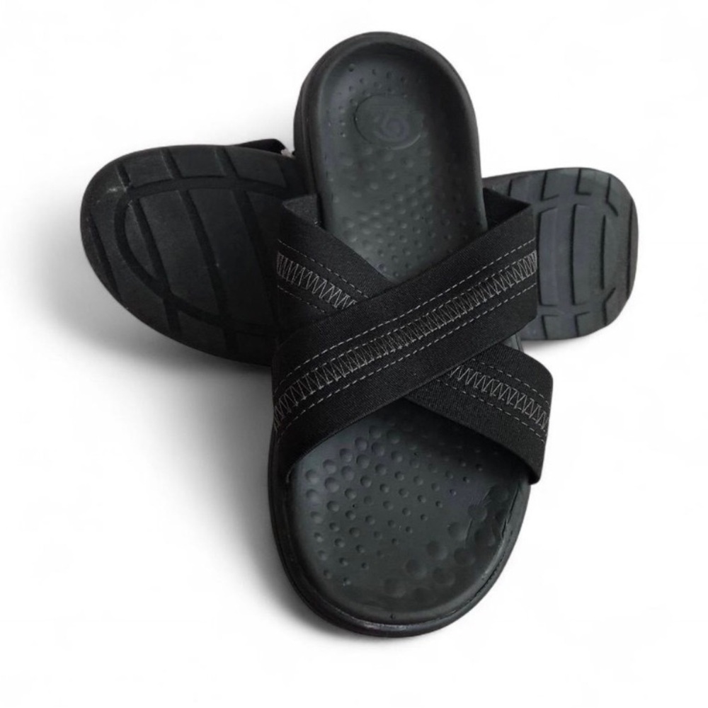 C9 Champion Women’s Black Crisscross Slide Sandals Size 9